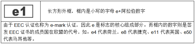 EEC認(rèn)證標(biāo)志